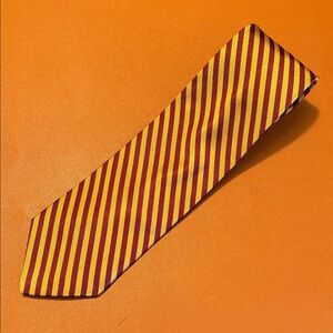 Brooks Brothers maroon and gold stripes